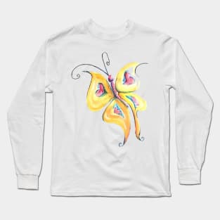 yellow butterflies Long Sleeve T-Shirt